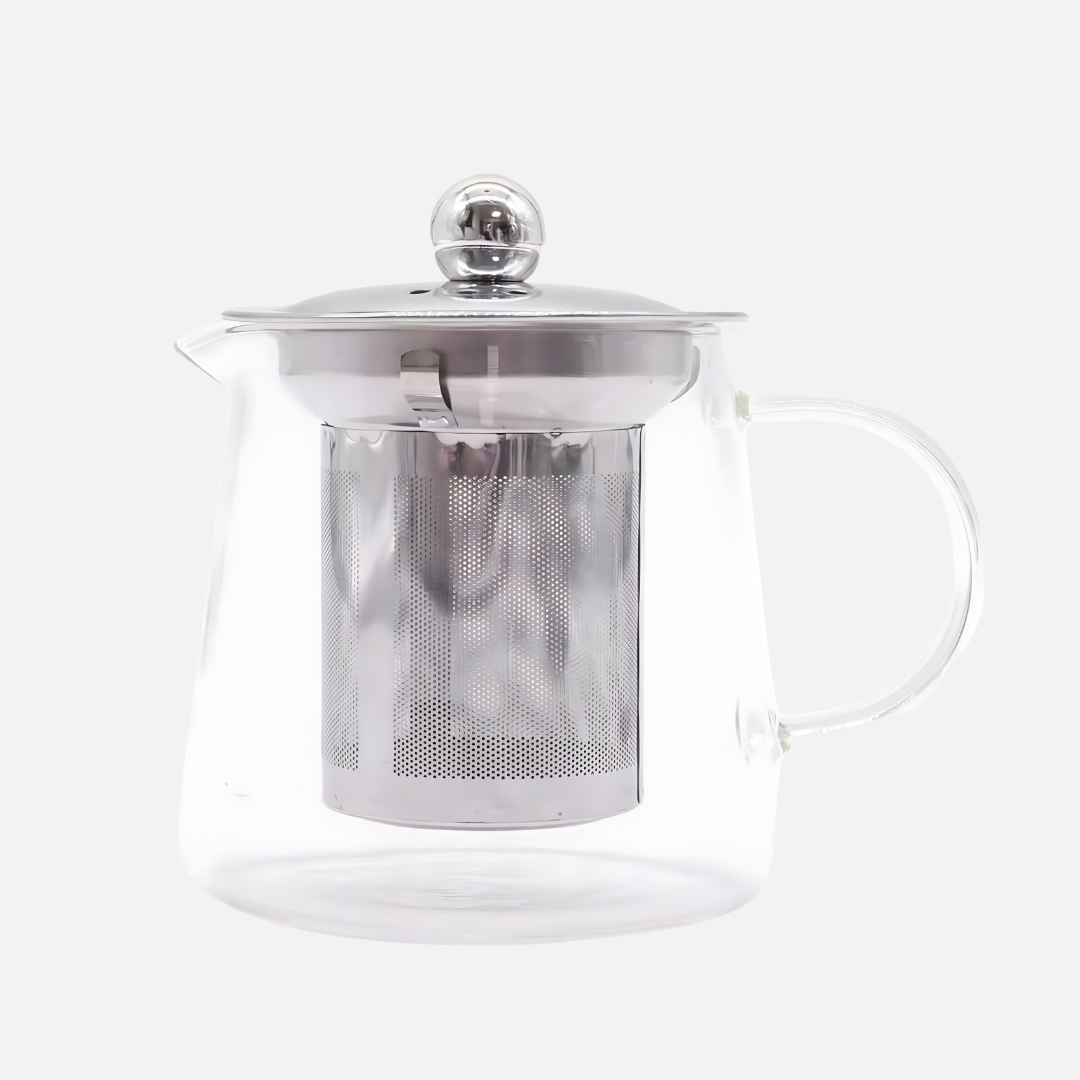 Glass Teapot with Infuser – Heat Resistant Borosilicate Tea Pot