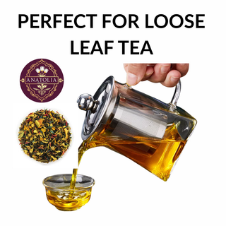 Glass Teapot with Infuser – Heat Resistant Borosilicate Tea Pot