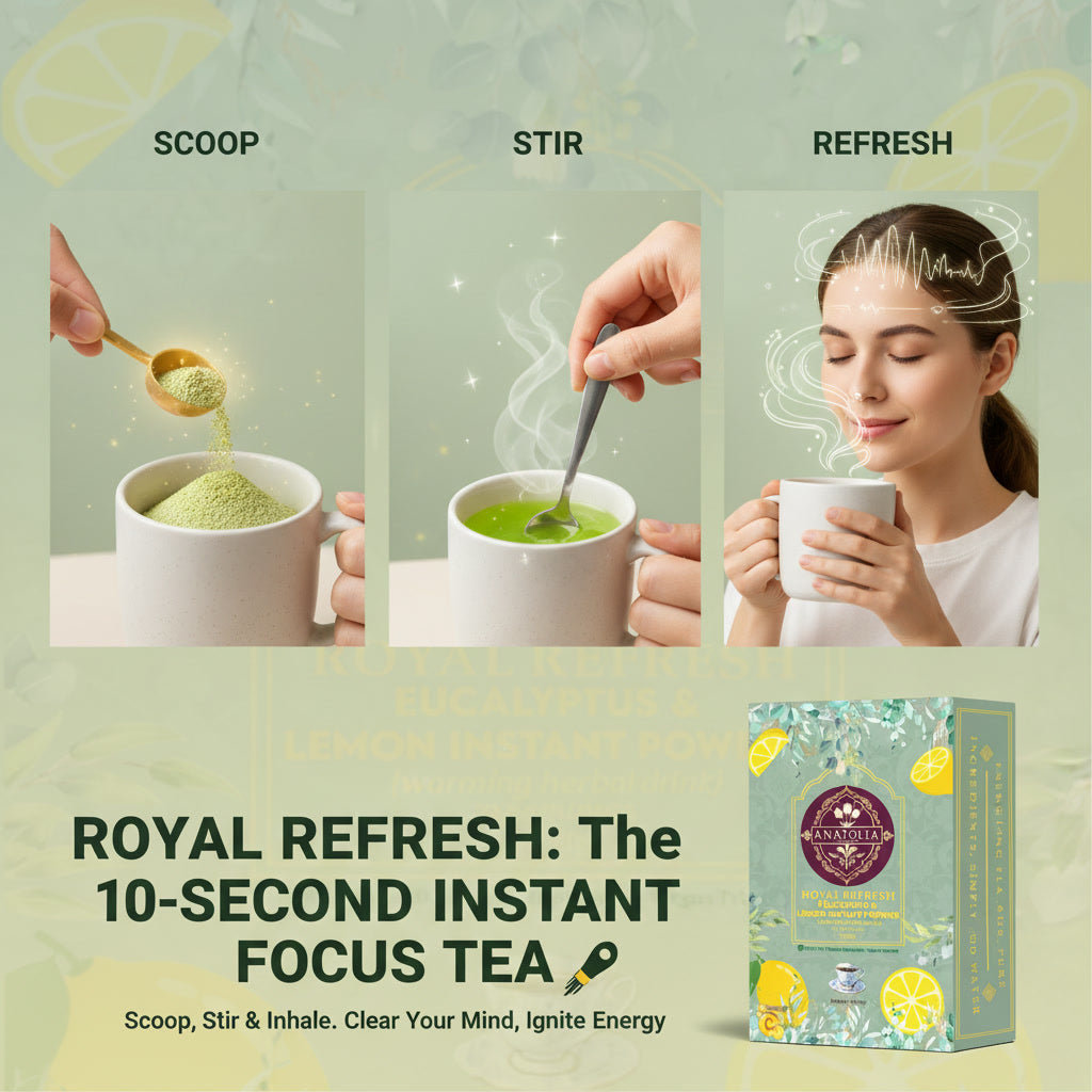 Turkish Eucalyptus Lemon Tea (Sultan Tea),Authentic Blend,100g,UK Stock